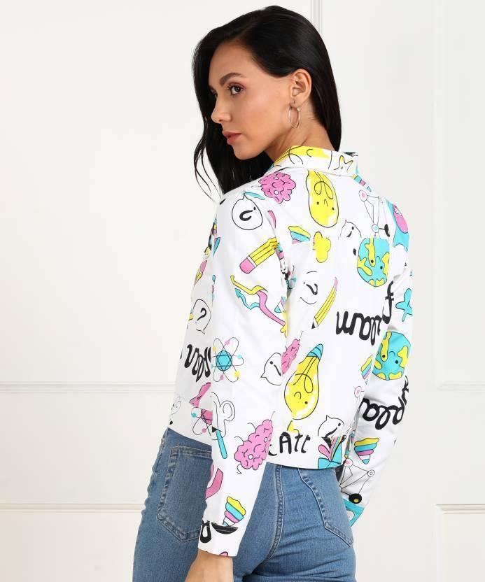 Women's Printed Denim Jacket