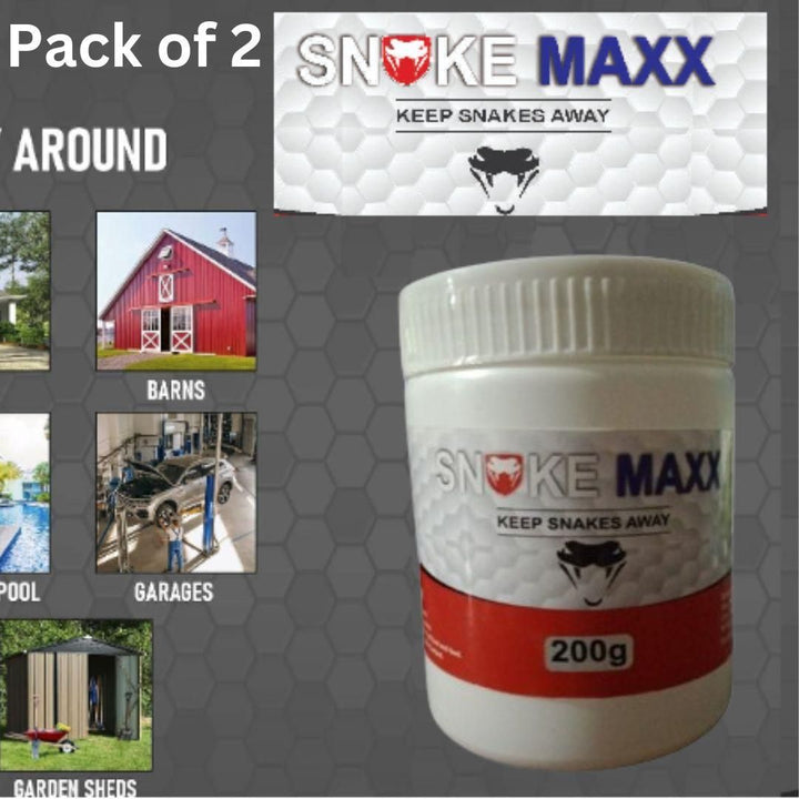 Snake Maxx Non-Toxic Biodegradable Pet-Friendly Snake Repellent Powder 200g (Pack of 2)