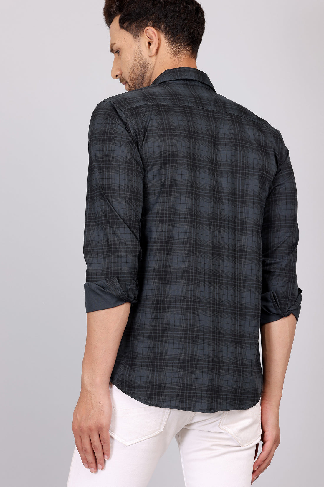 Gasperity Cotton Checks Full Sleeves Mens Casual Shirt