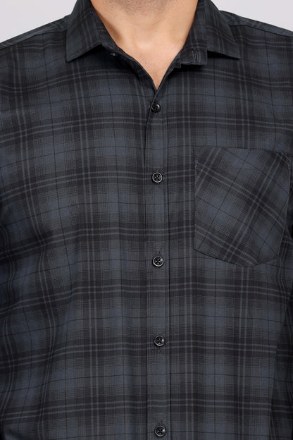 Gasperity Cotton Checks Full Sleeves Mens Casual Shirt