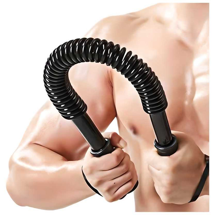 20 kg Spring Rod Hand Strengthener Lifting Bar  (Black)