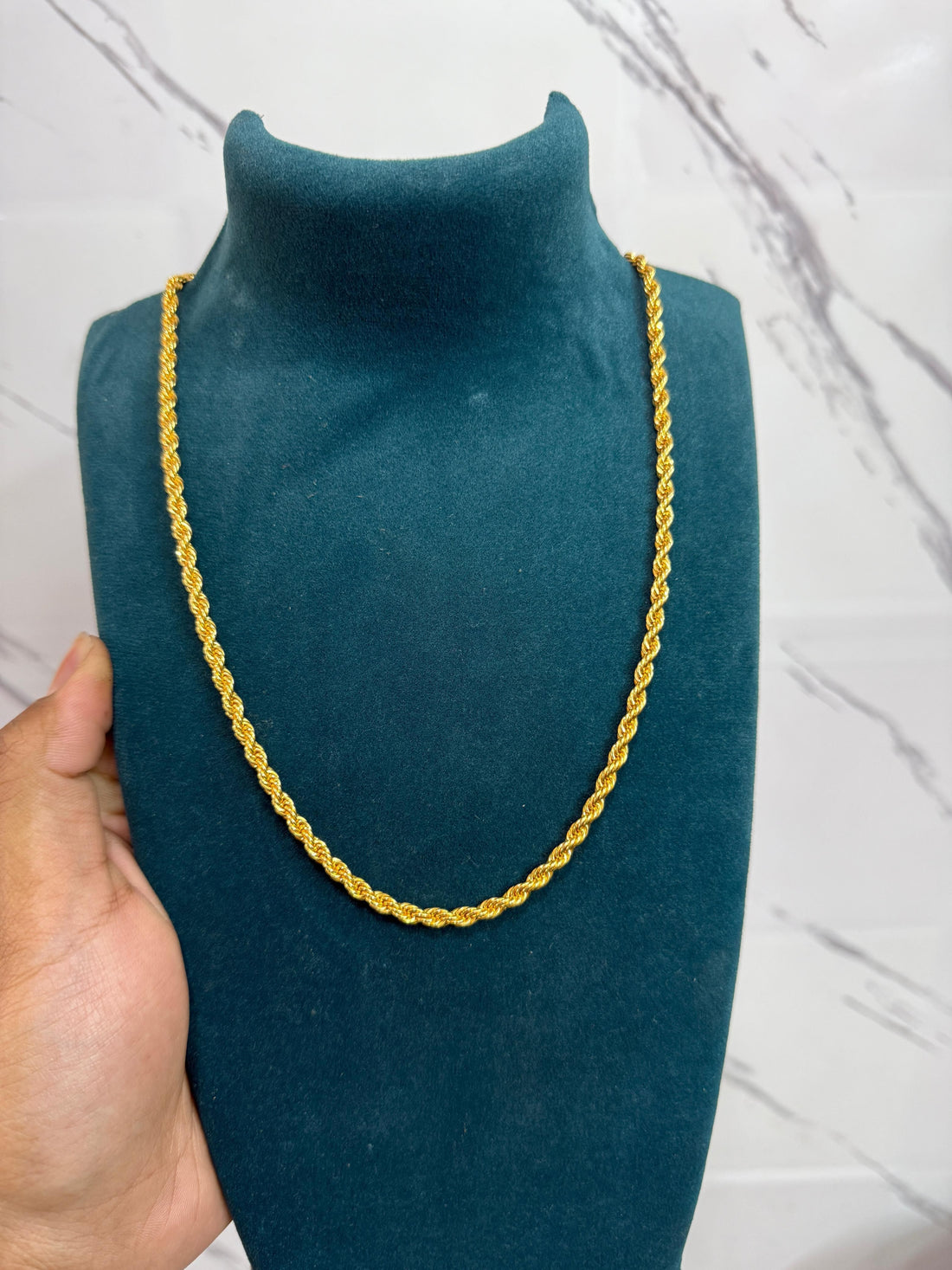 Men's Golden Rope Chain