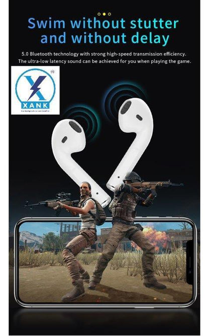 XANK i12 Earbuds with Charging Case Support All Smartphones & Tablets (White)