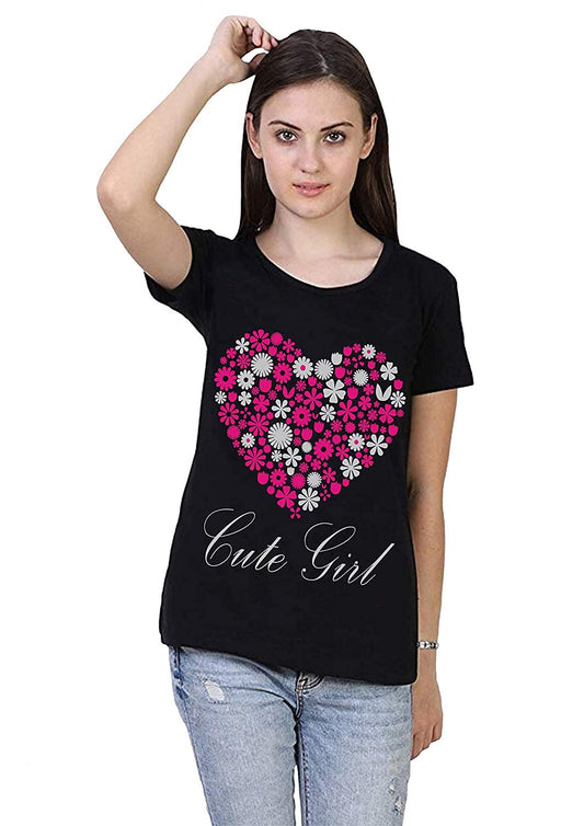 Women's Cotton Printed T-Shirt