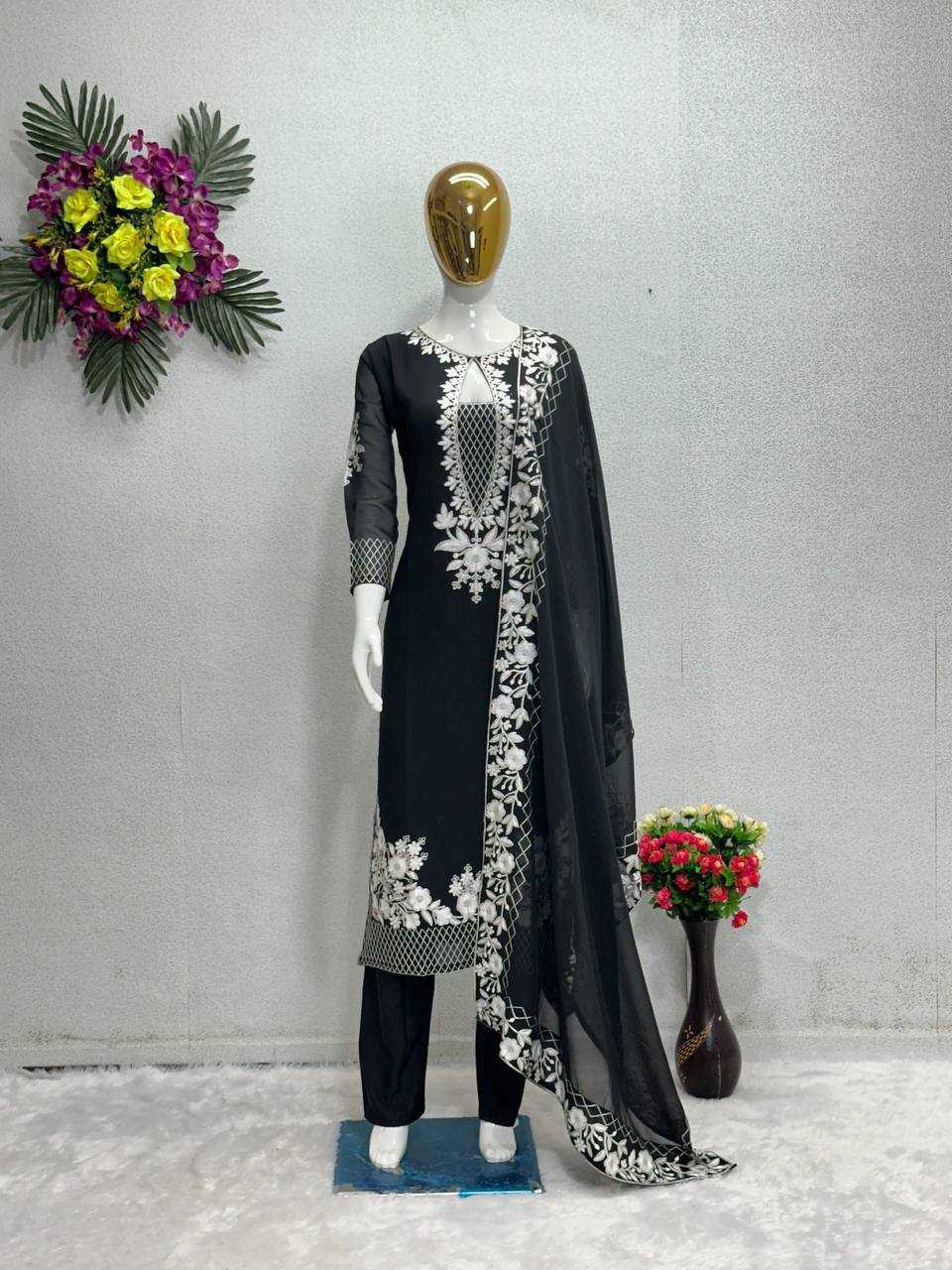 Soft Butter Silk Georgette Suit For Women