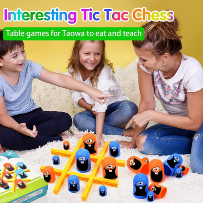 Tic Tac Stack Mind Challenging Strategy Family Board Game for Kids & Adults