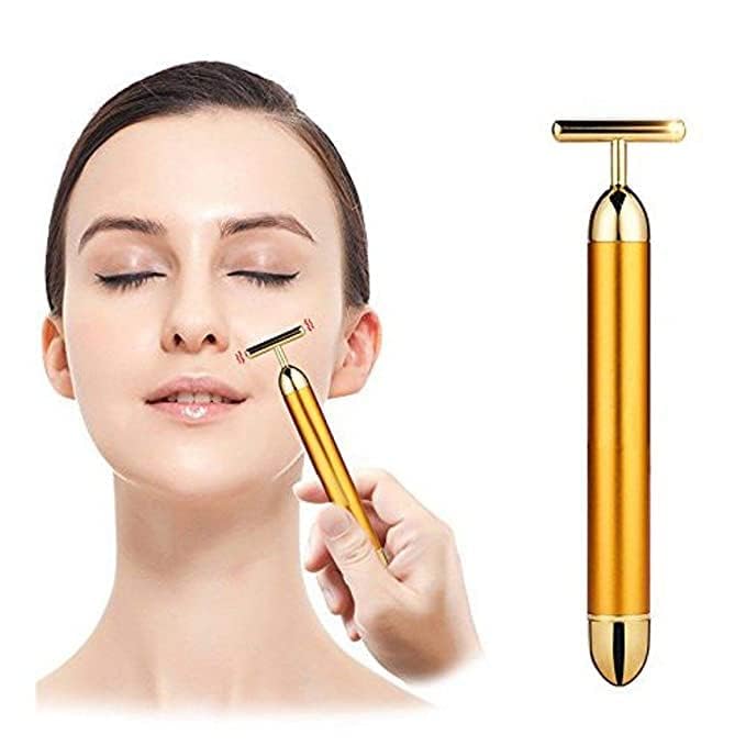 24K Gold Electric Facial Massage Roller