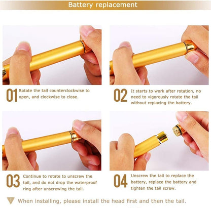 24K Gold Electric Facial Massage Roller